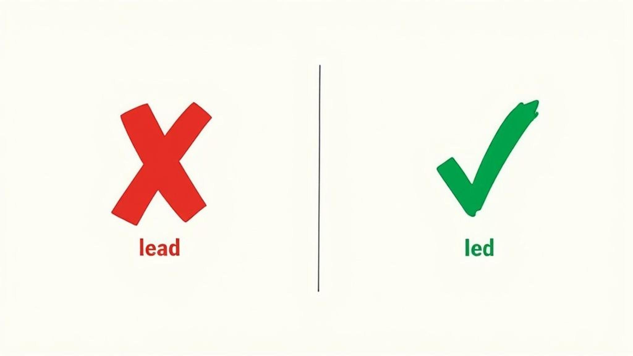 led vs lead common mistakes