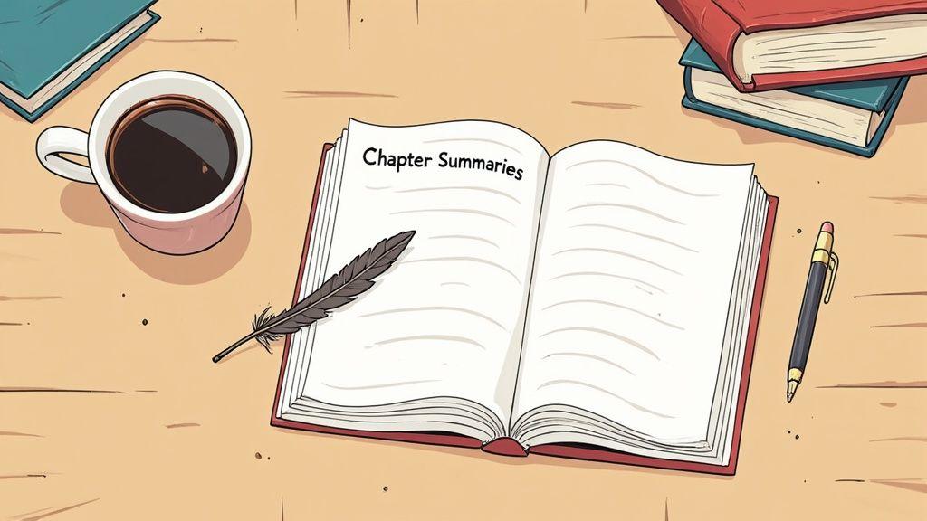 how to write chapter summaries